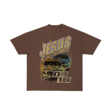 Brown Jesus Take The Wheel Tee